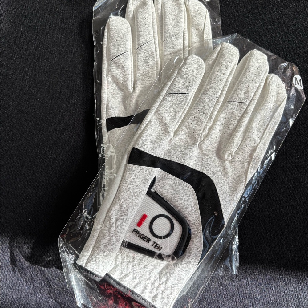 FINGER TEN White Golf Gloves